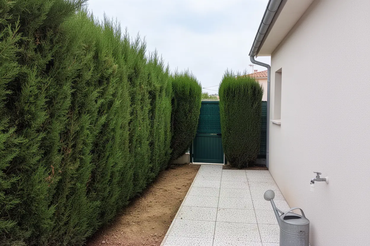 Cyprès épais avant intervention à Saint-Laurent-du-Var