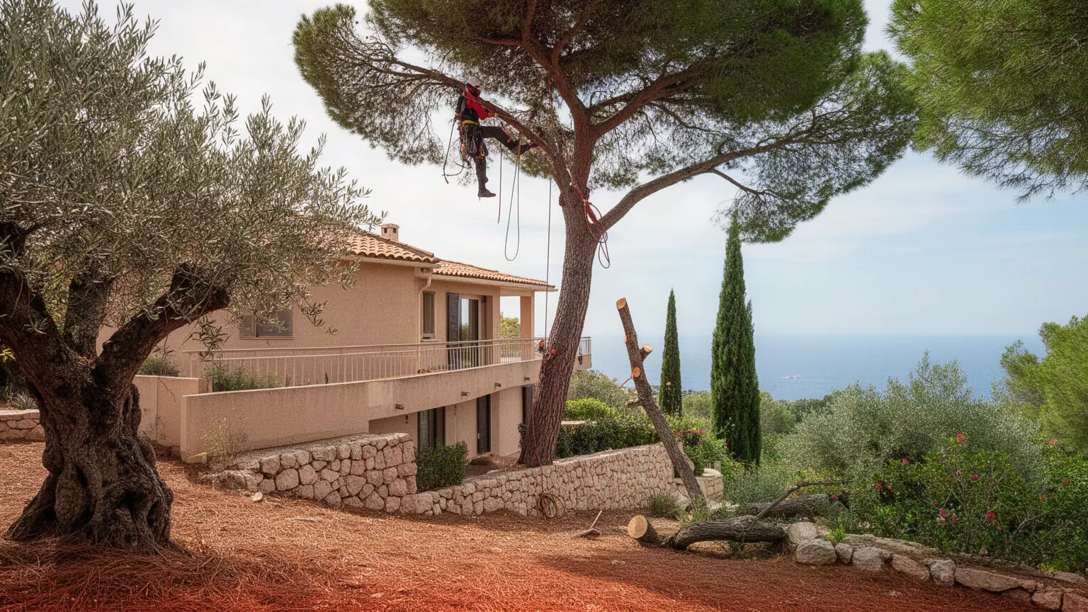 Élagueur professionnel à Villefranche-sur-Mer et alentours